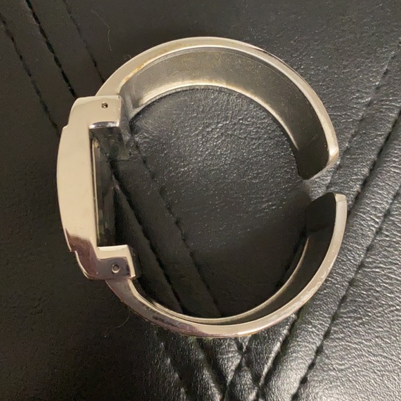 Vintage green glitter Geneva ladies watch bangle-used - Picture 5 of 10